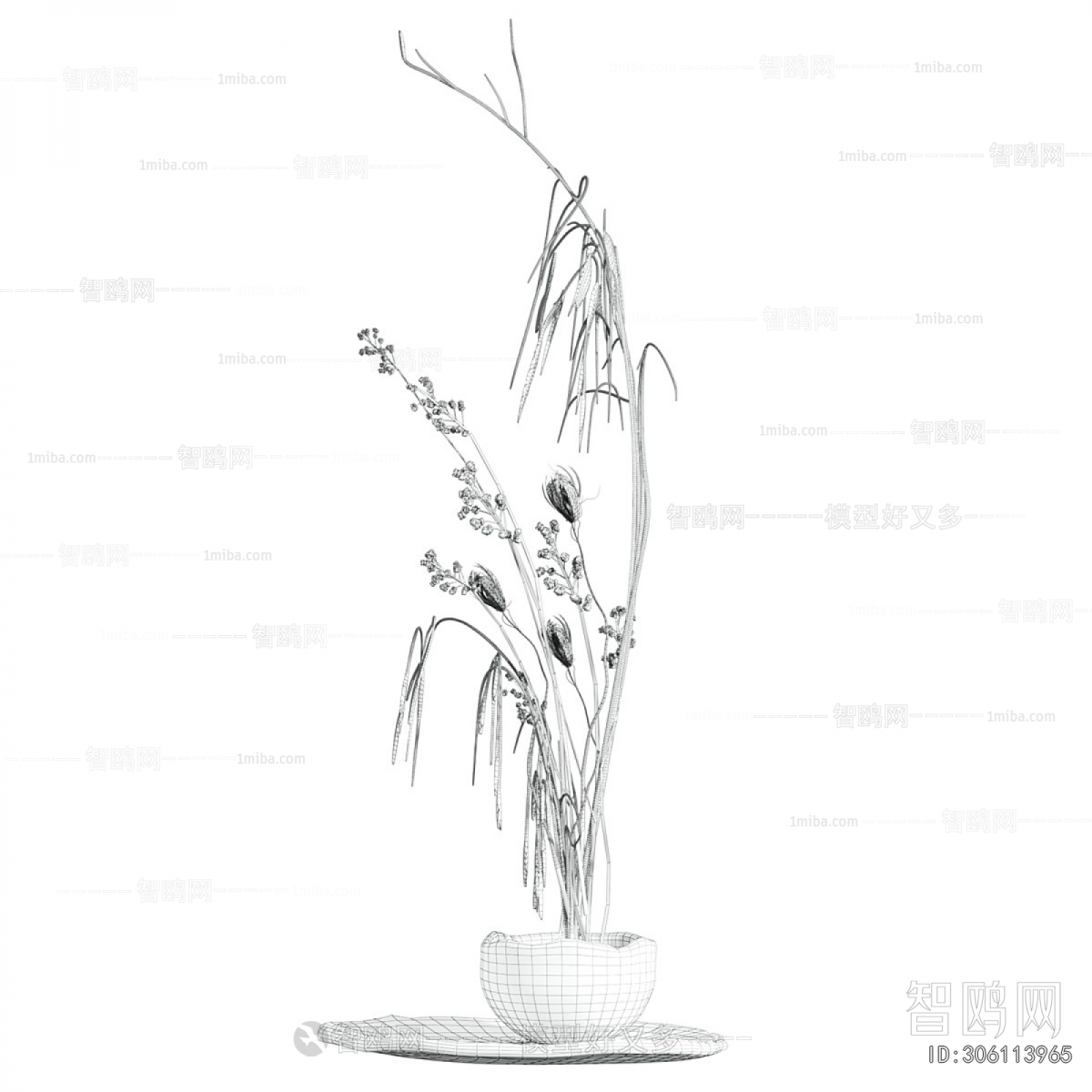 Modern Ground Green Plant Potted Plants