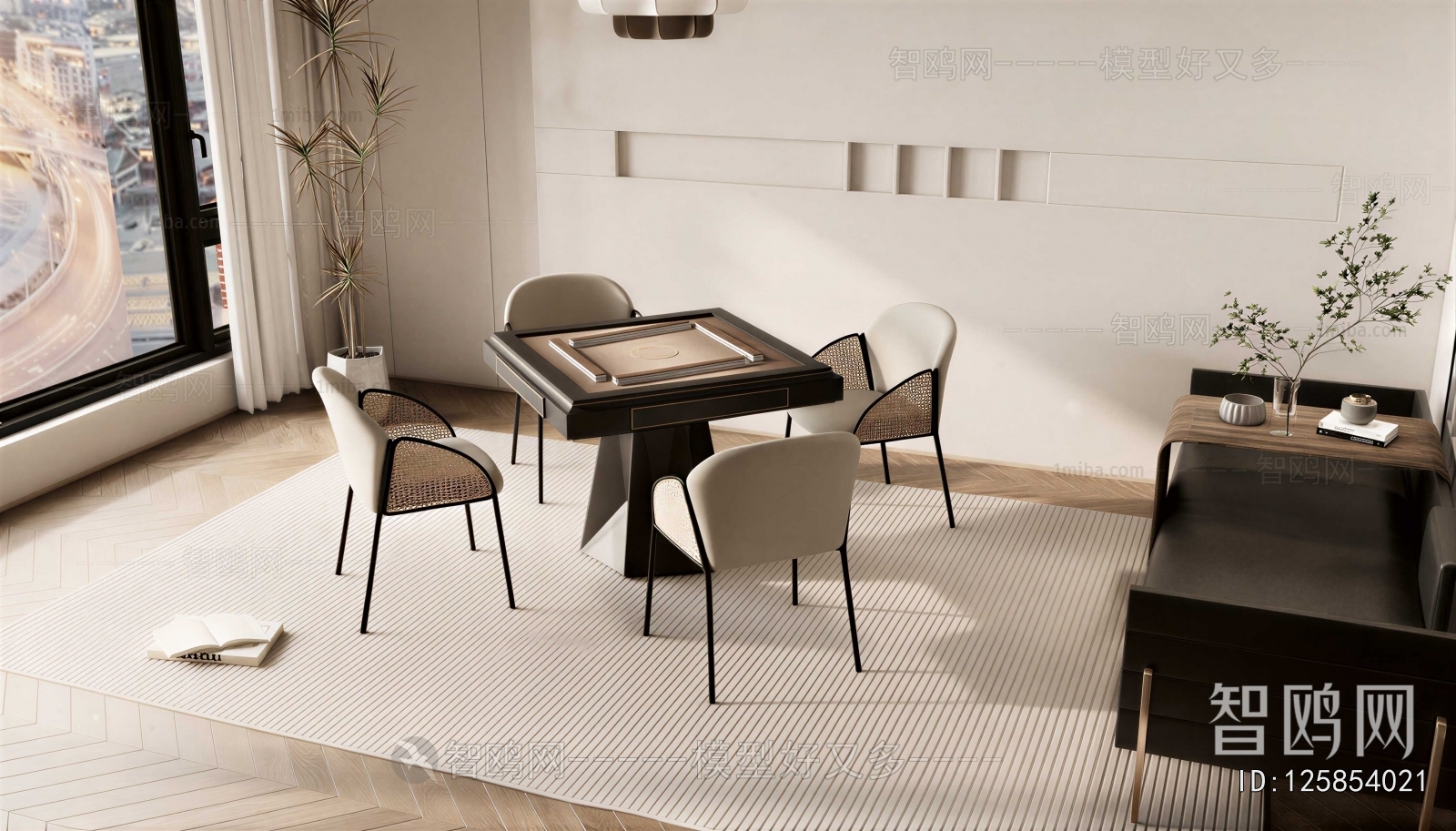 Modern Mahjong Tables And Chairs