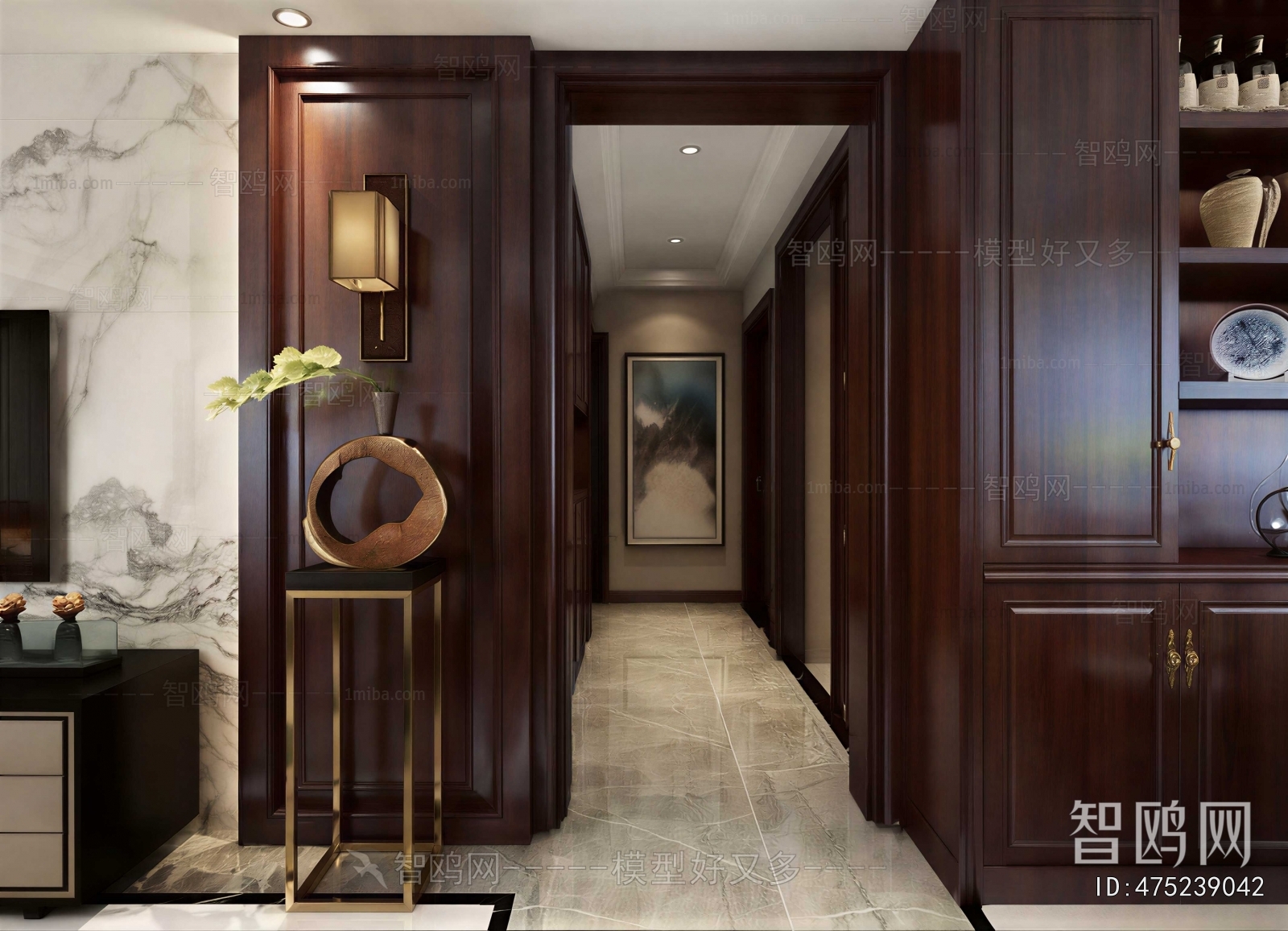New Chinese Style Hallway