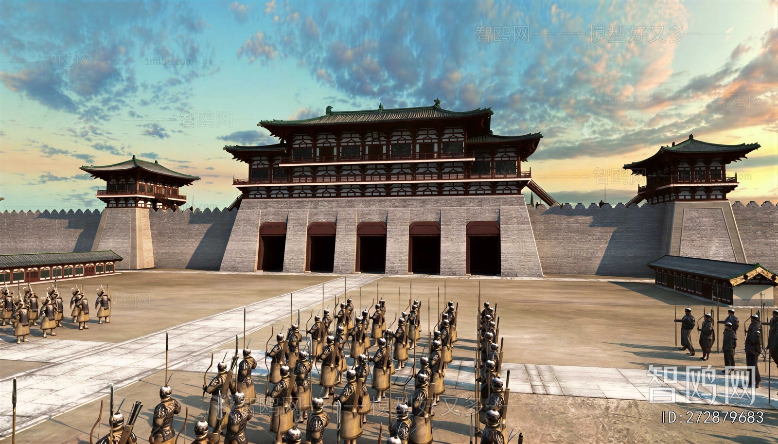 Chinese Style Ancient Architectural Buildings