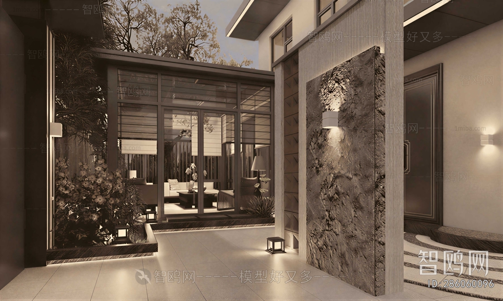 New Chinese Style Courtyard/landscape