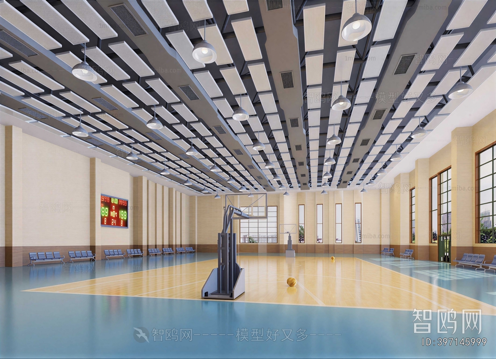 Modern Basketball Arena