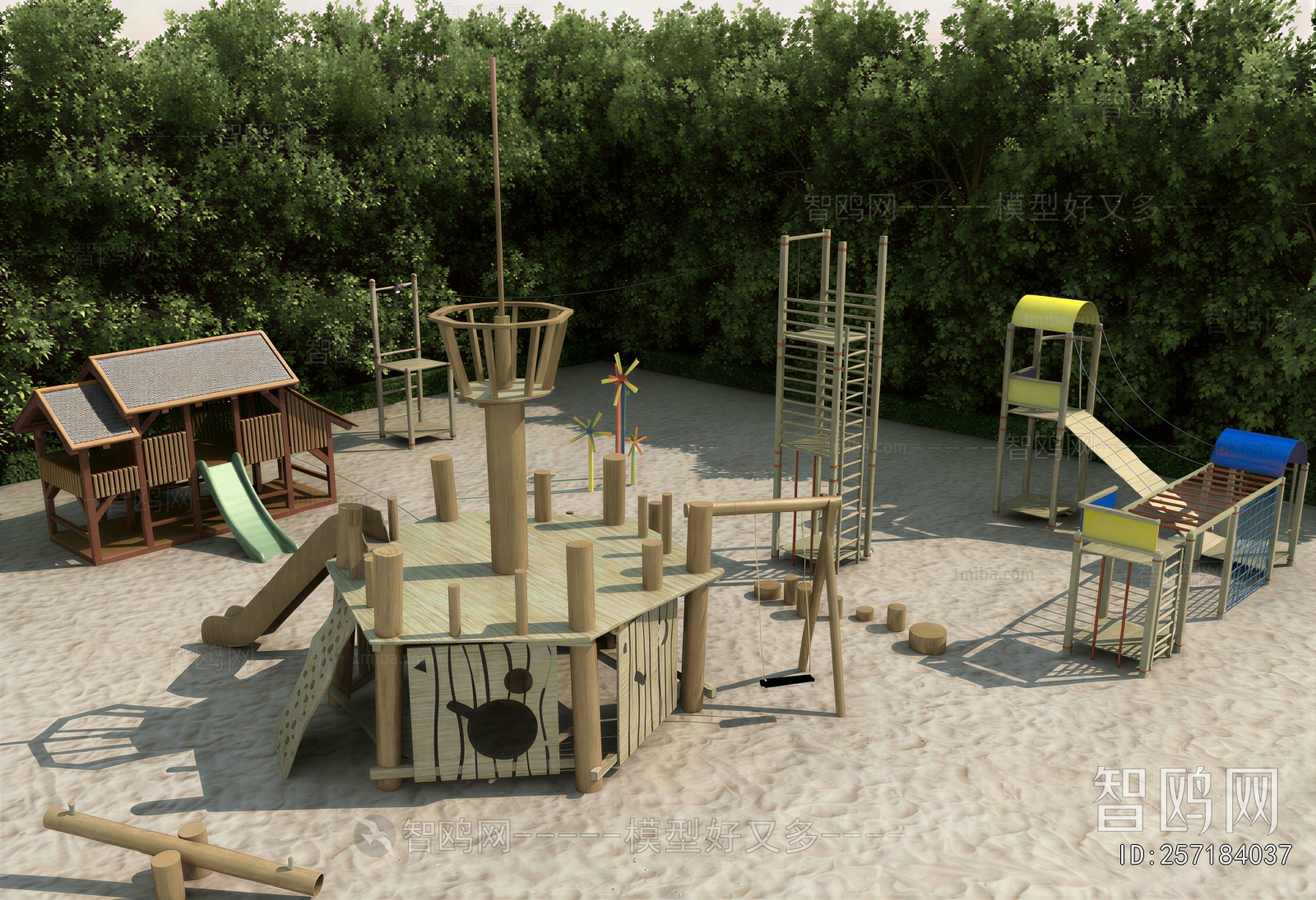 Modern Park Landscape