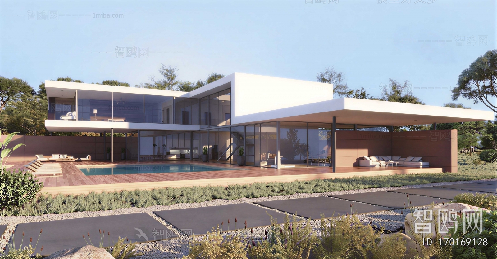 Modern Courtyard/landscape