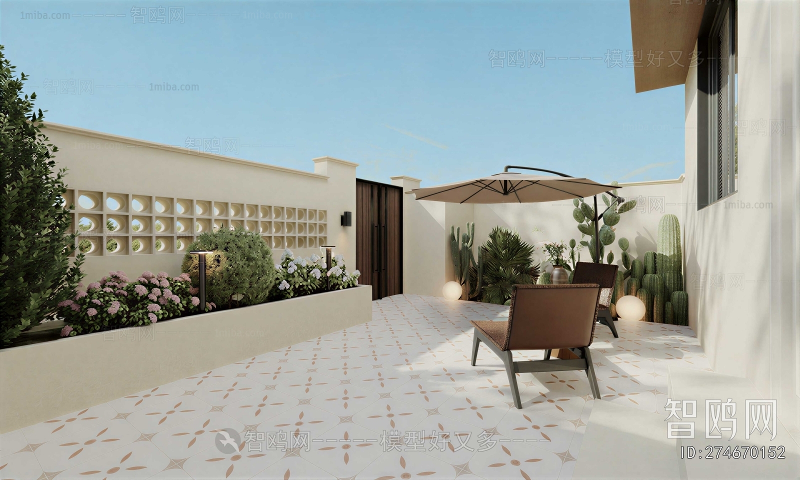Modern Courtyard/landscape