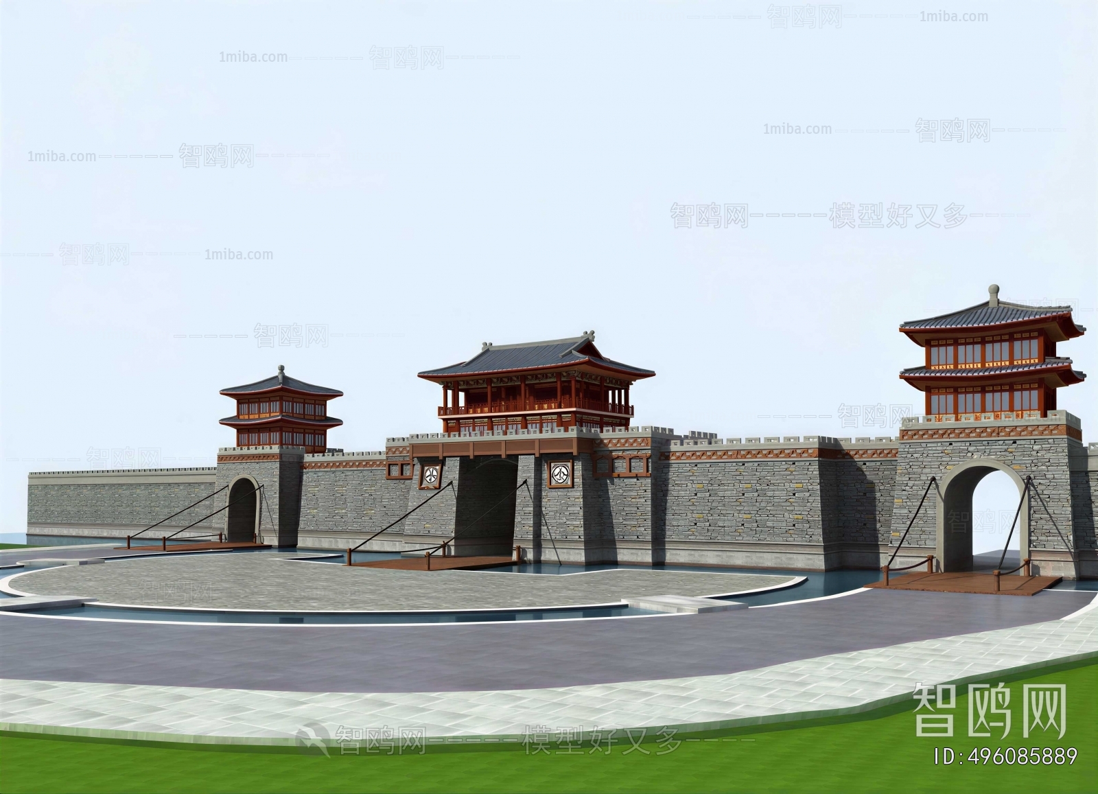 Chinese Style Ancient Architectural Buildings