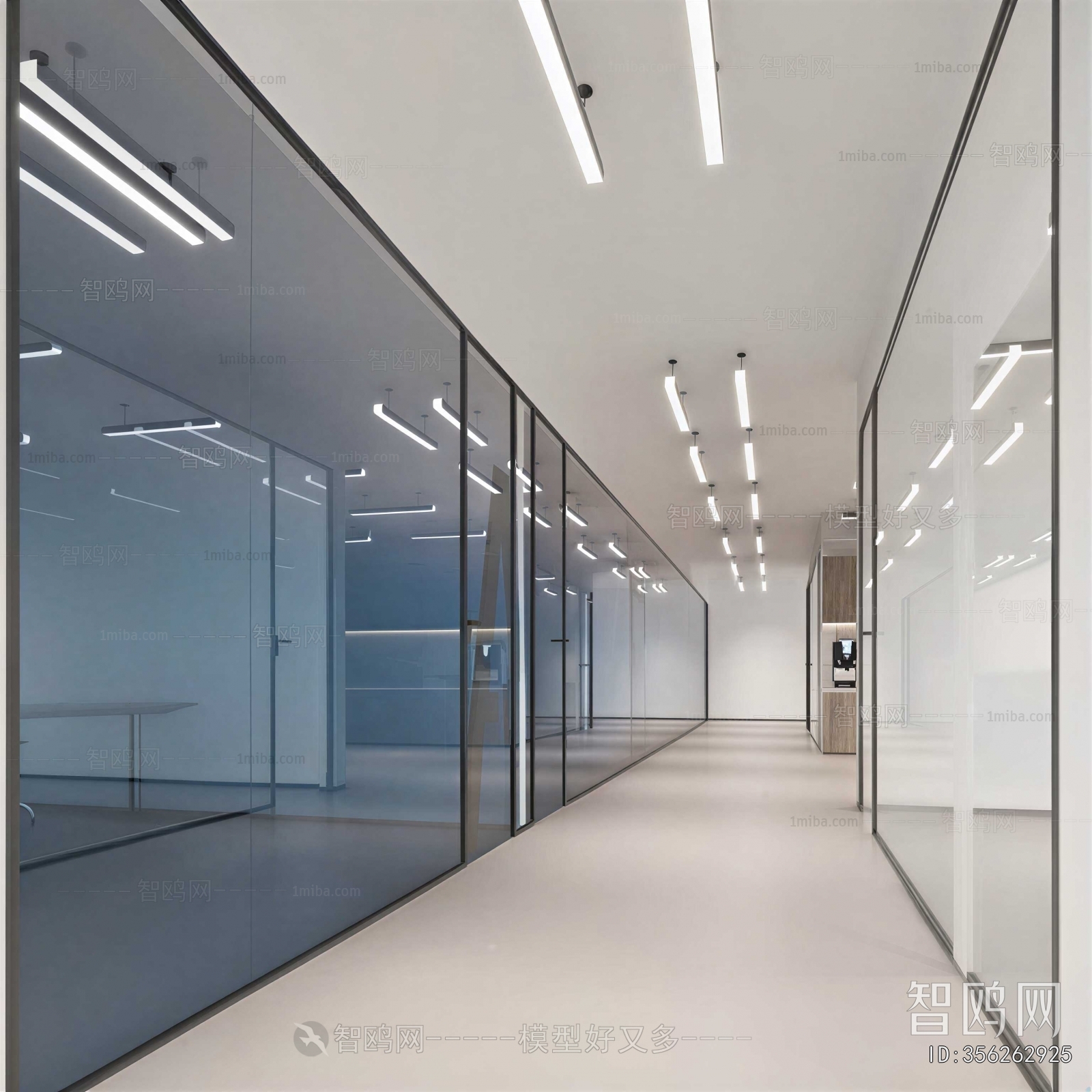 Modern Office Aisle