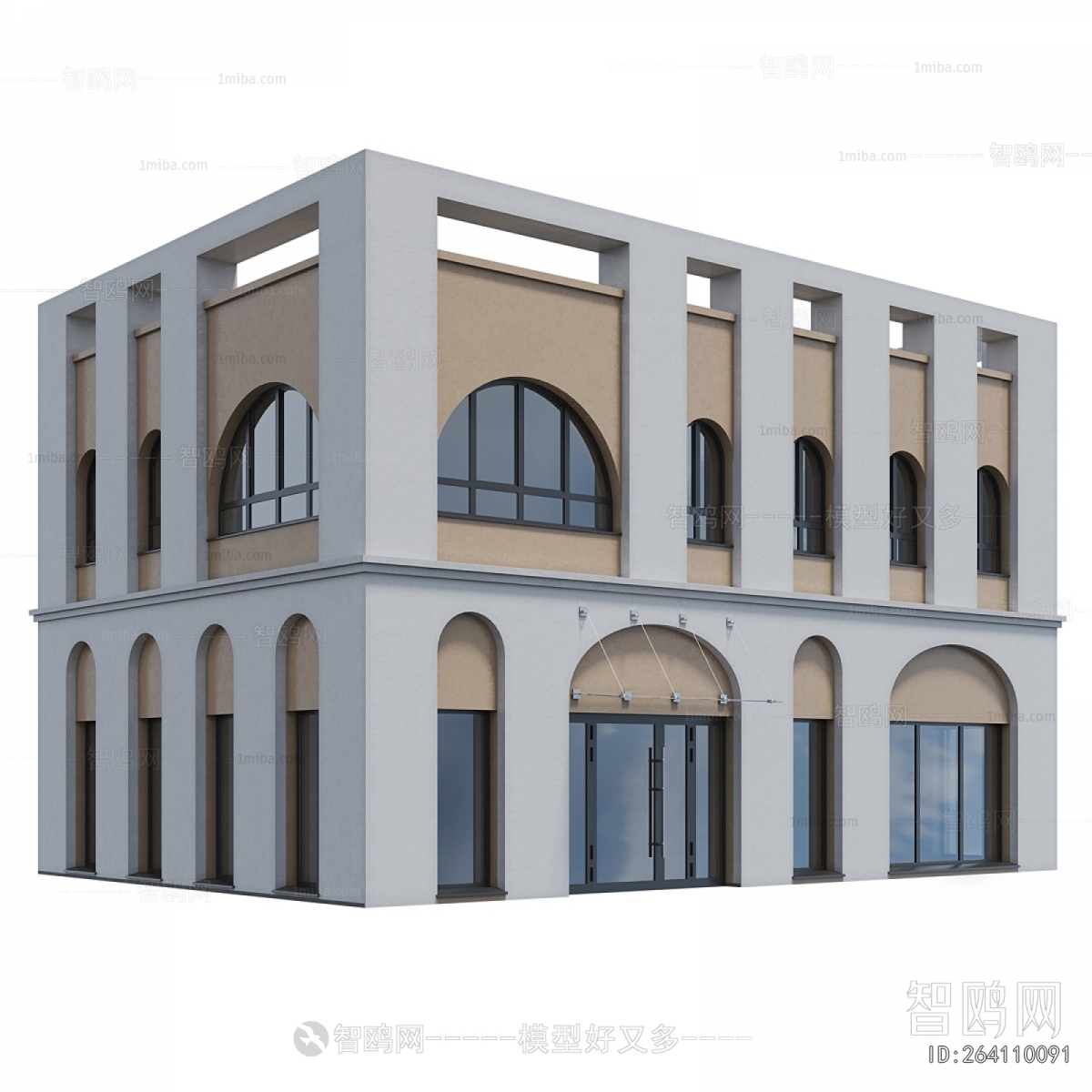 European Style Appearance Of Commercial Building