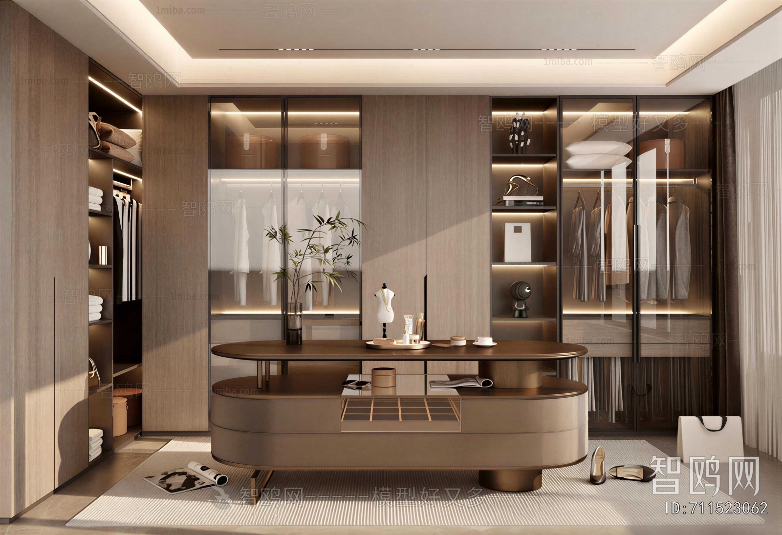 Modern Clothes Storage Area