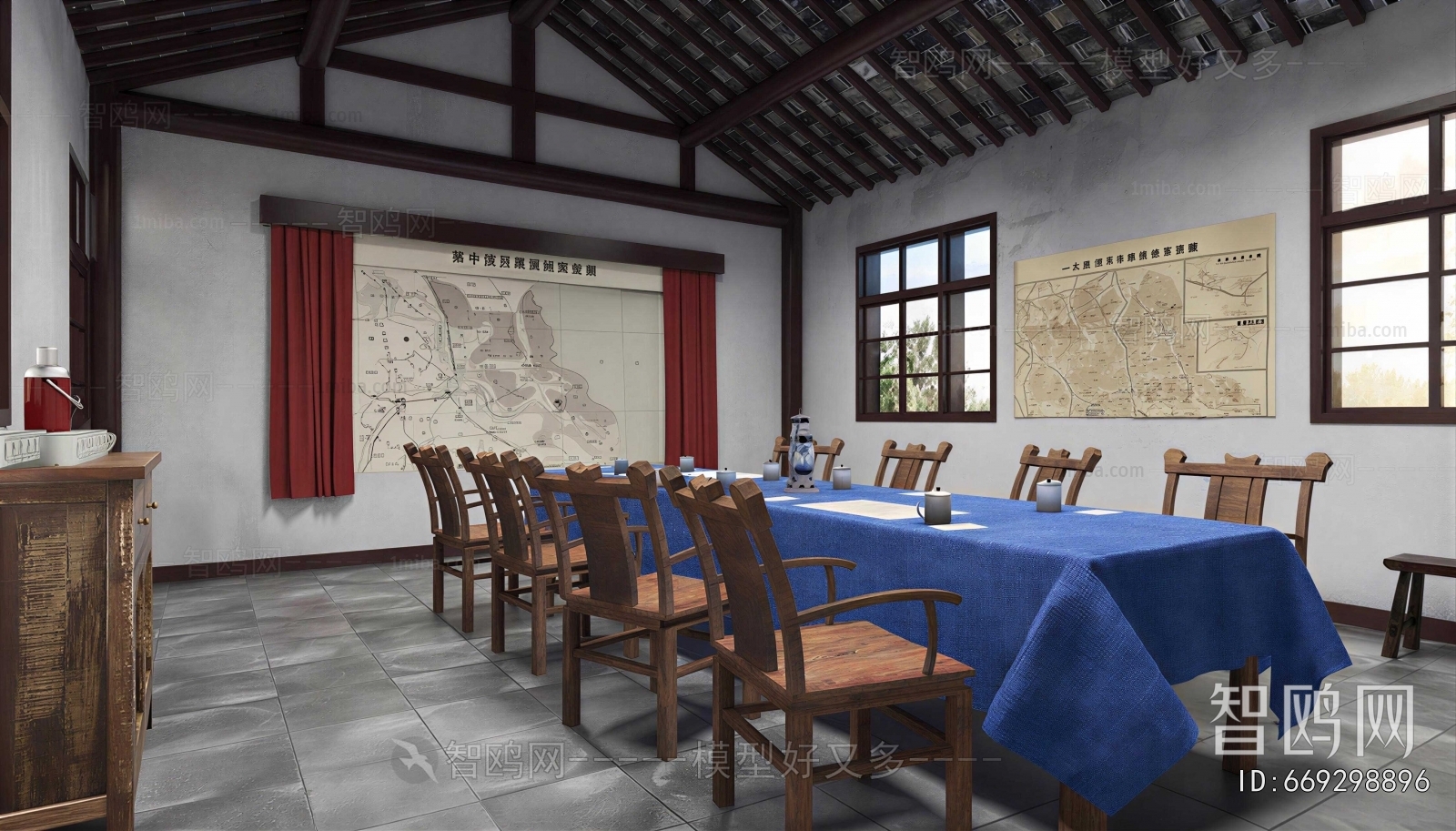 Chinese Style Meeting Room
