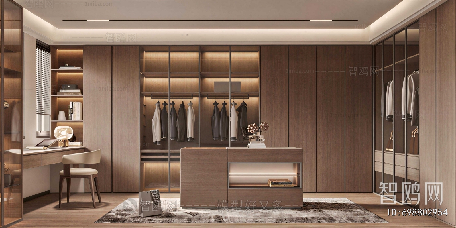 Modern Clothes Storage Area
