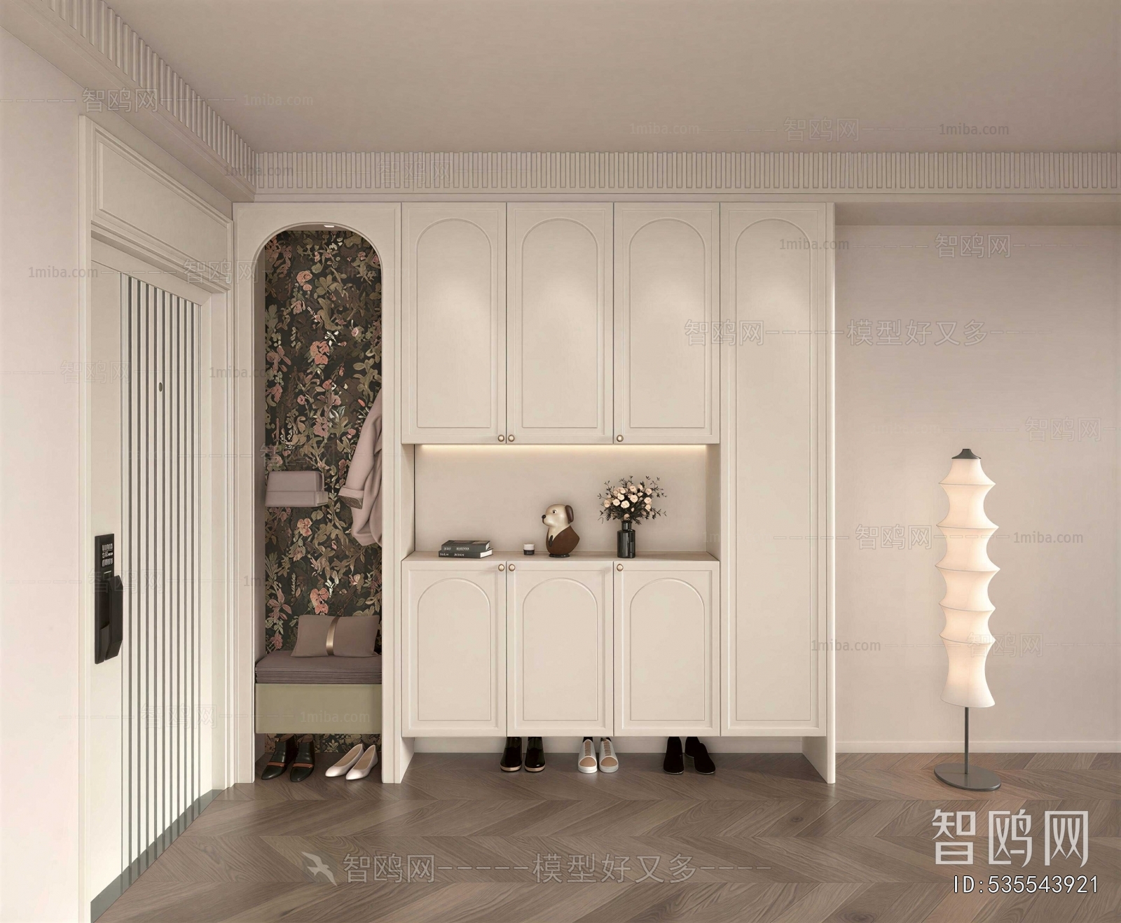 French Style Shoe Cabinet