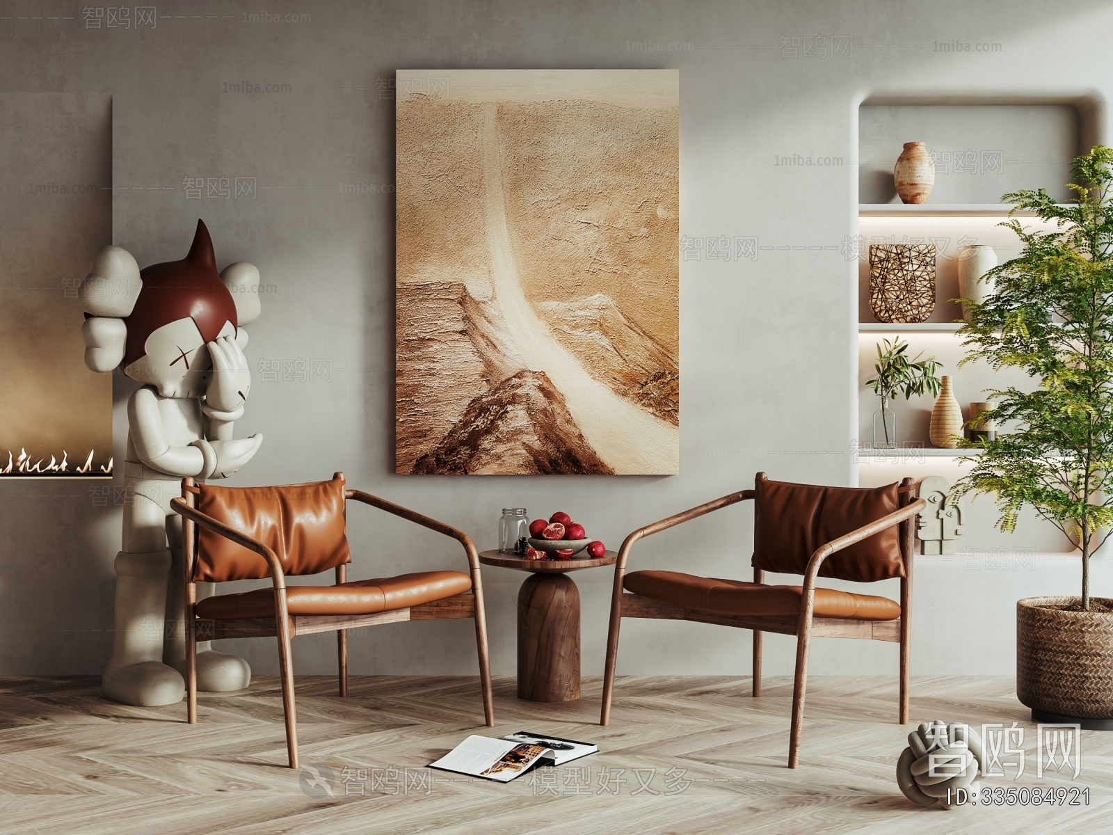 Wabi-sabi Style Lounge Chair