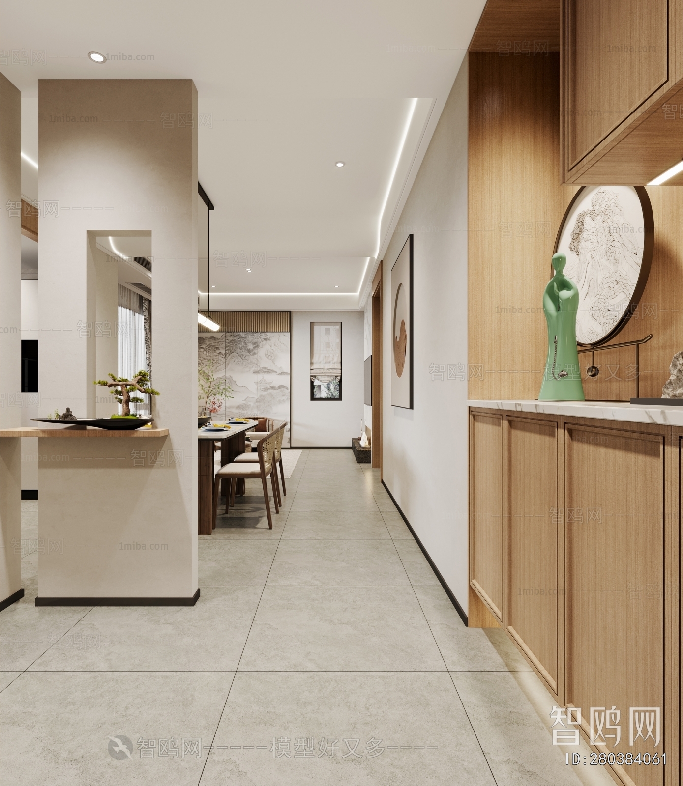 New Chinese Style A Living Room