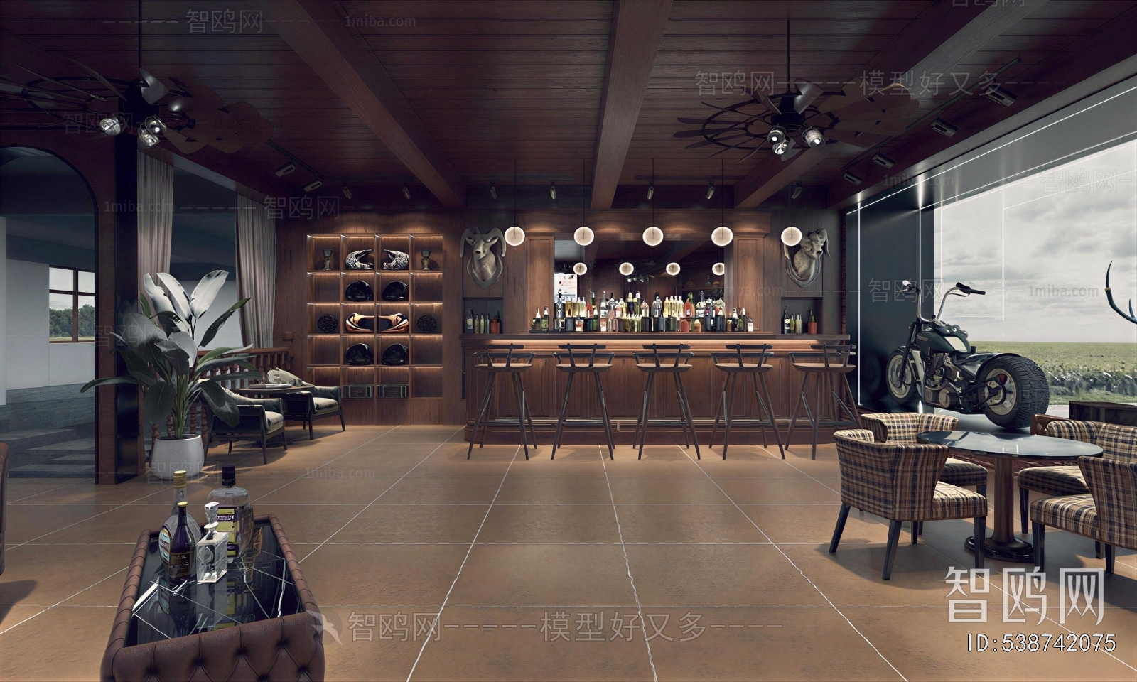 Industrial Style Bar