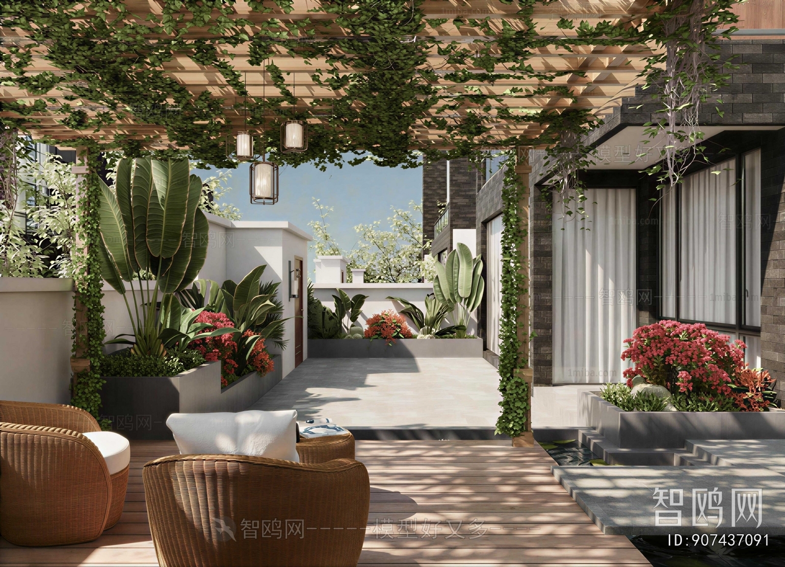 Modern Courtyard/landscape