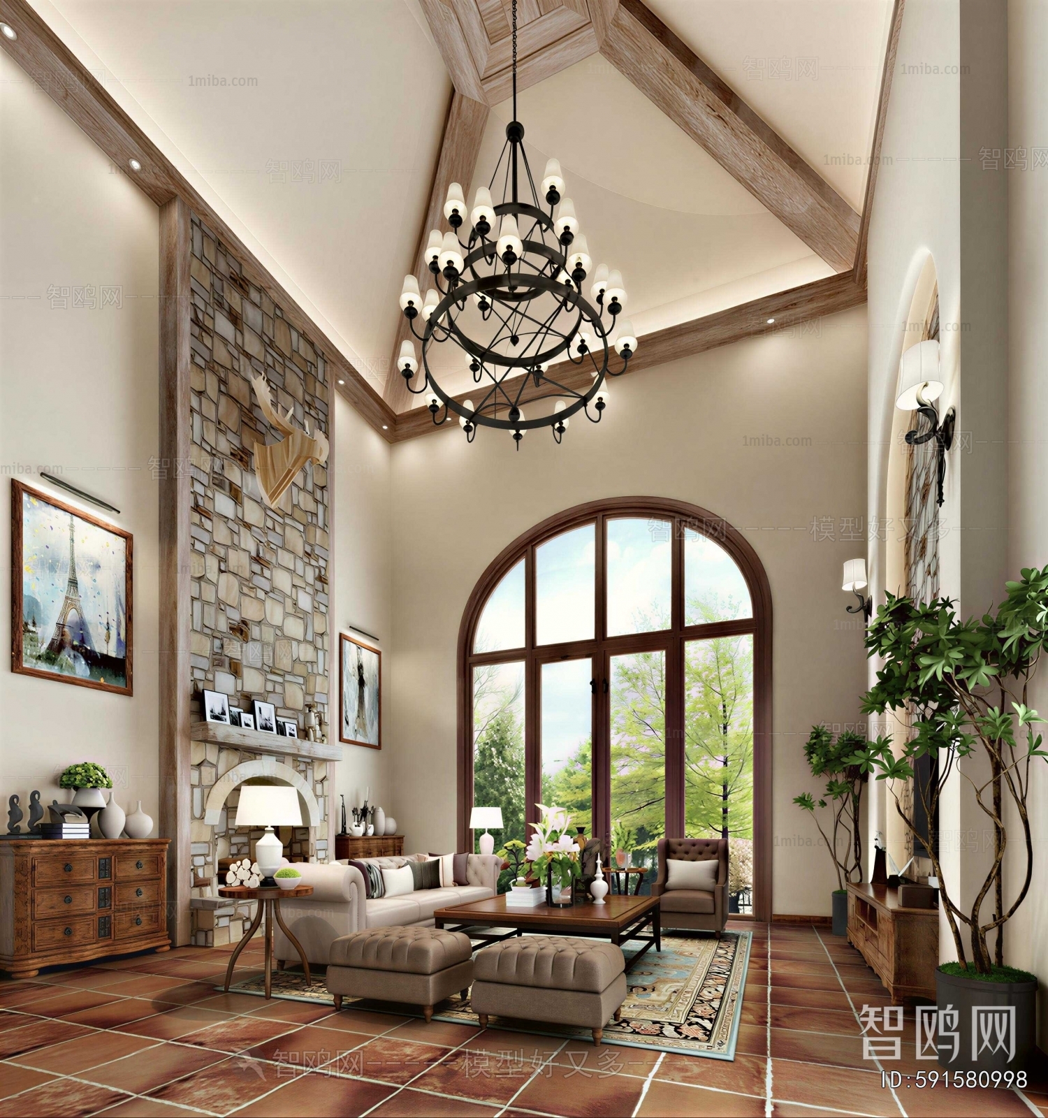 American Style A Living Room