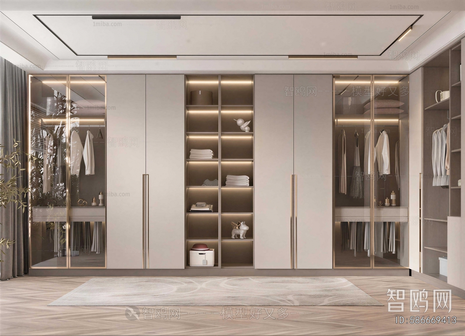 Modern Clothes Storage Area
