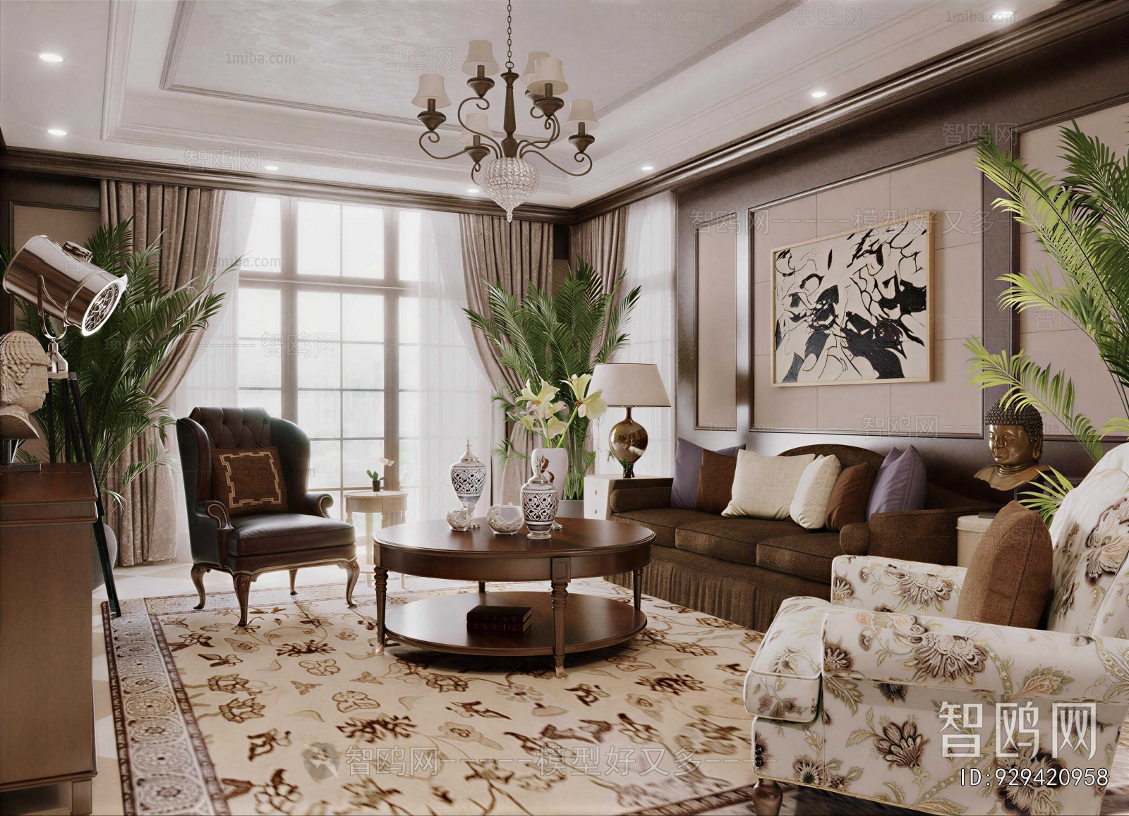 American Style A Living Room