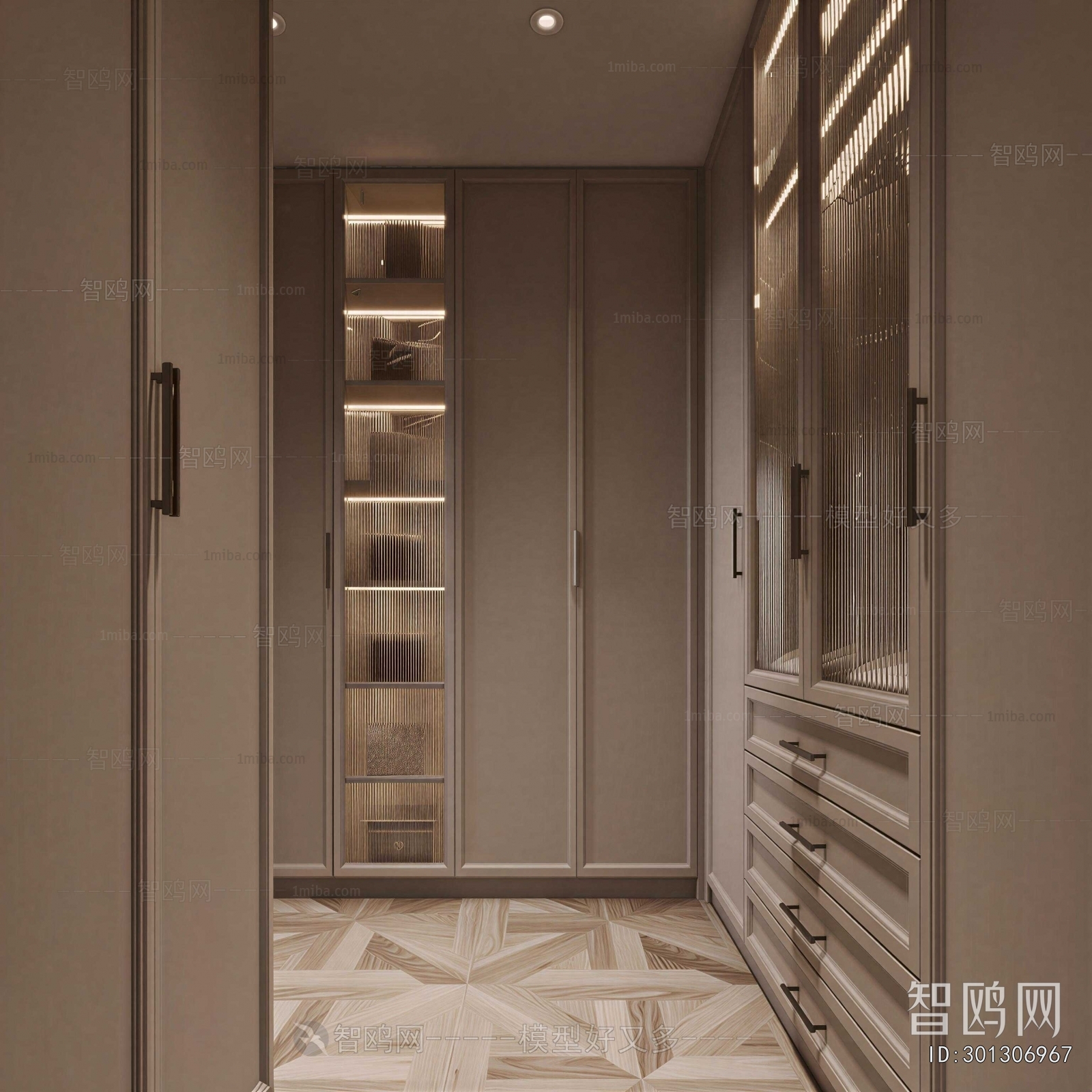 Modern Clothes Storage Area