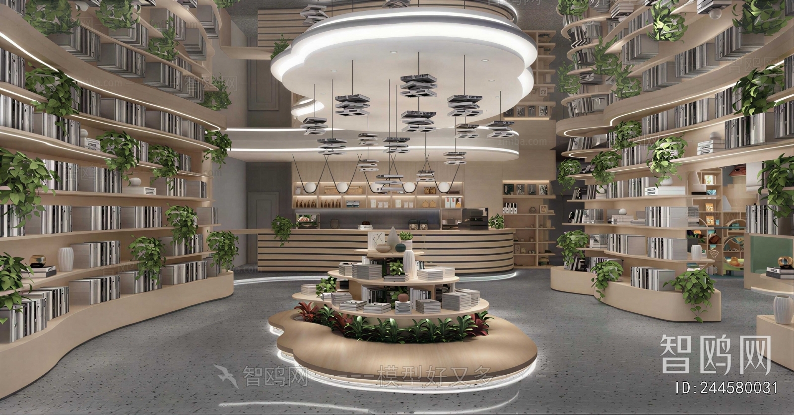 Modern Bookstore Book Bar