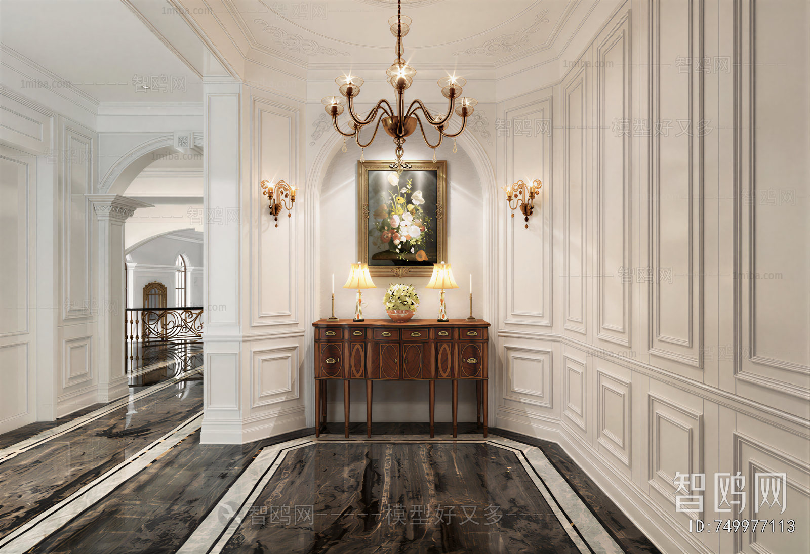 European Style Hallway