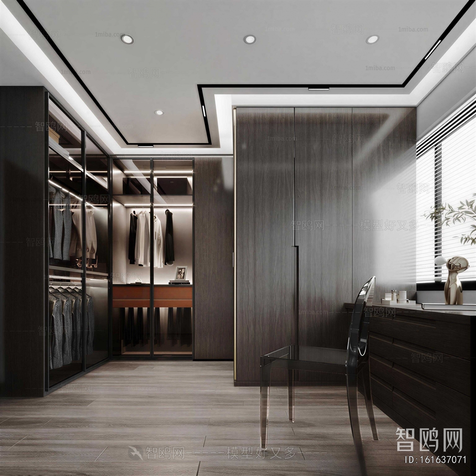 Modern Clothes Storage Area