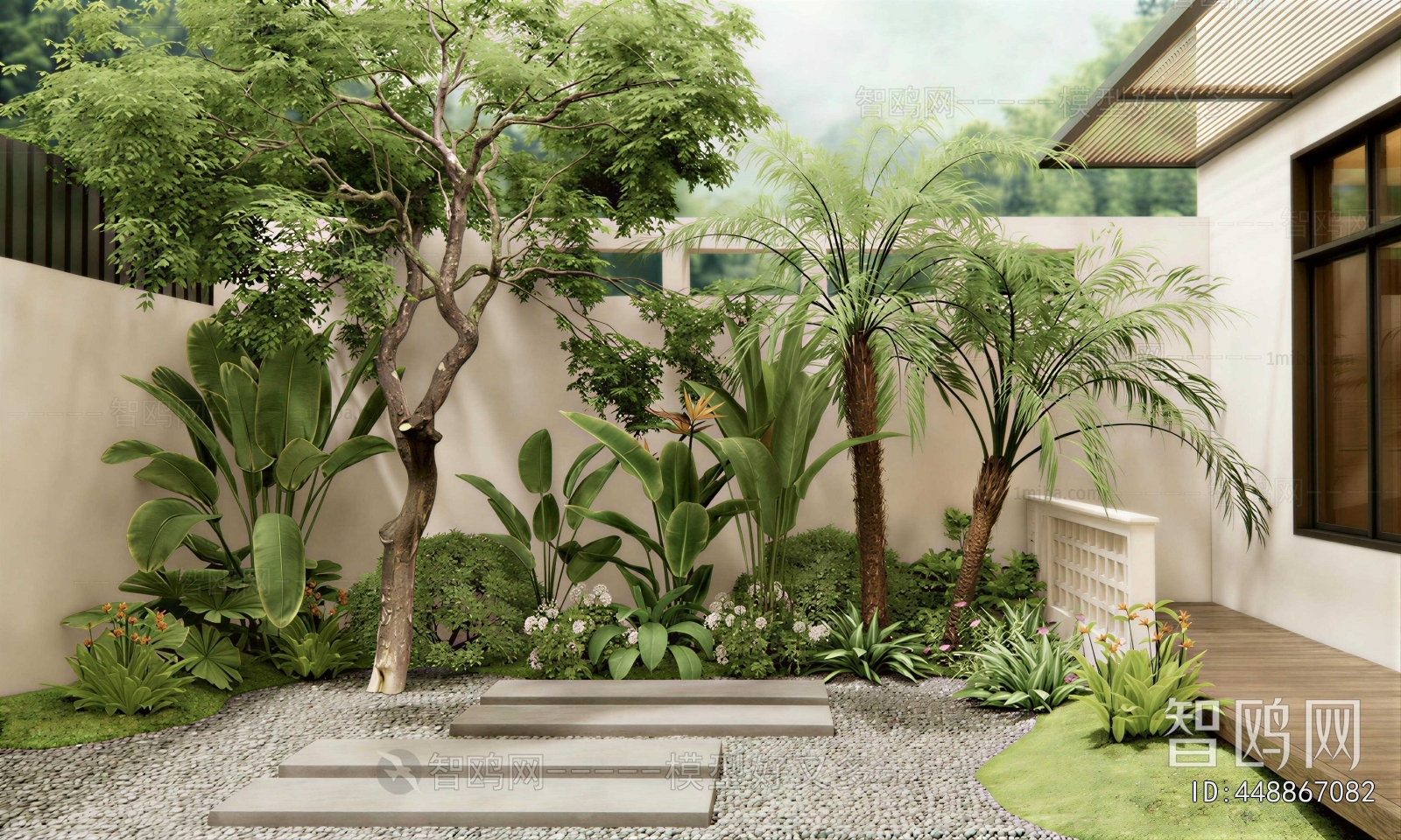 Modern Courtyard/landscape