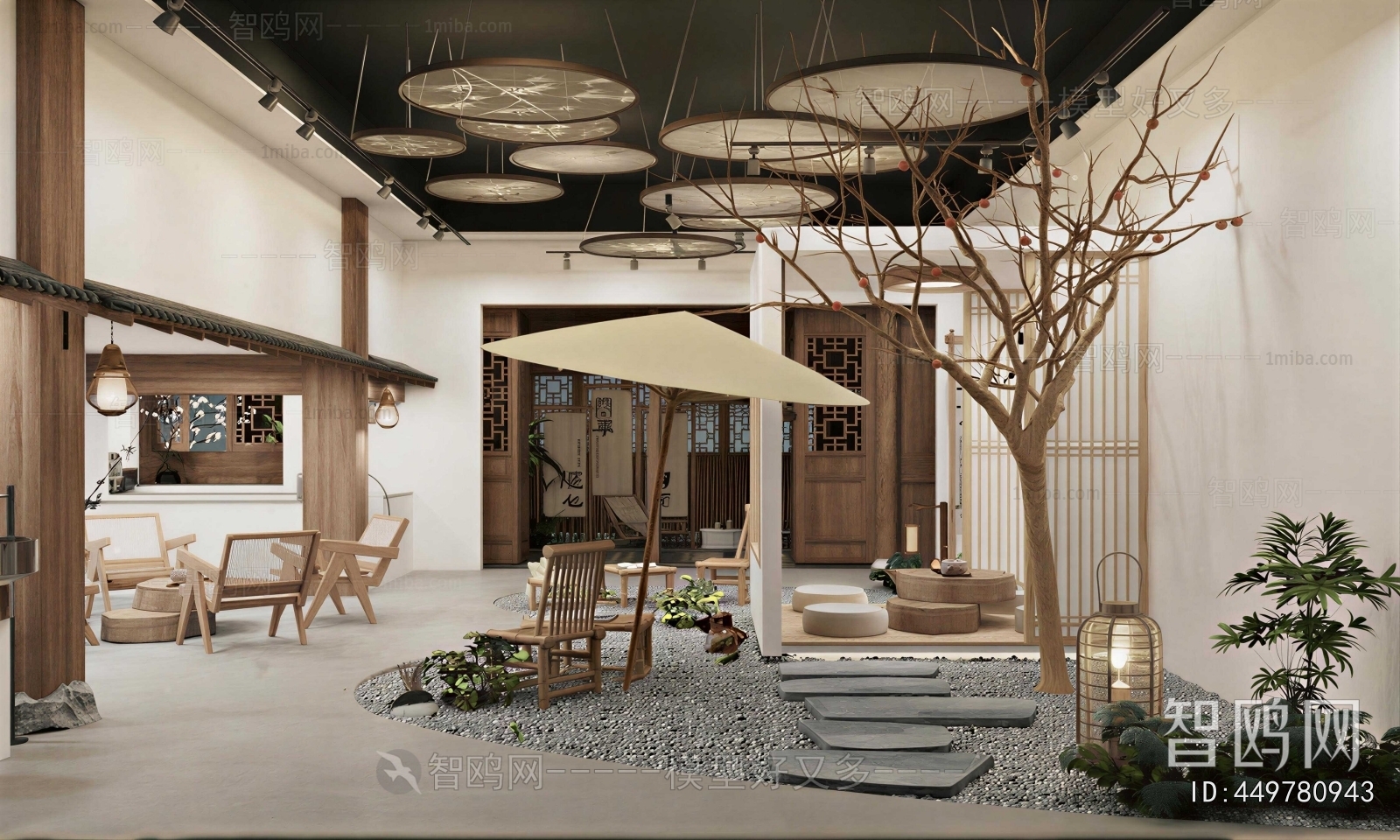 New Chinese Style Courtyard/landscape