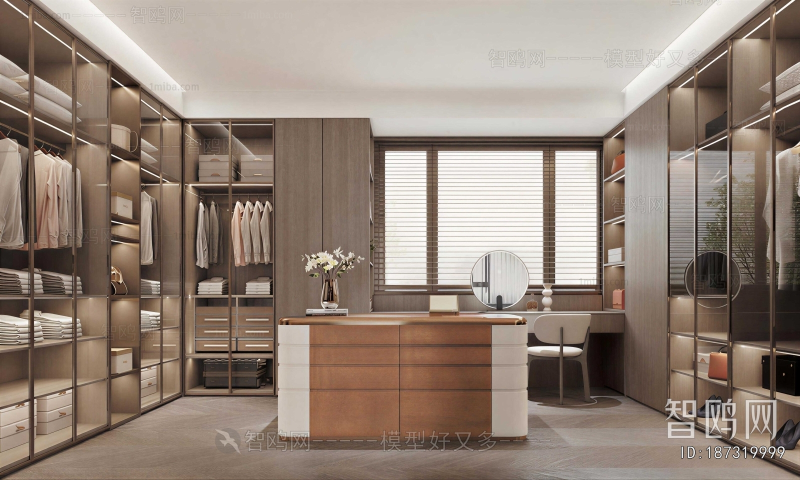 Modern Clothes Storage Area