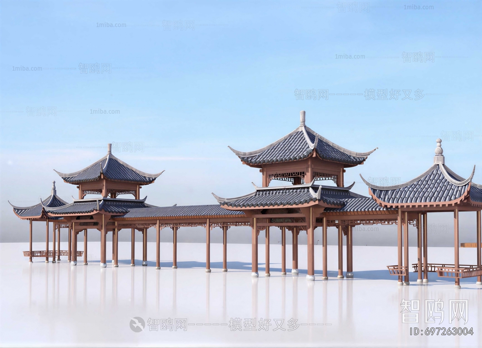 Chinese Style Ancient Architectural Buildings