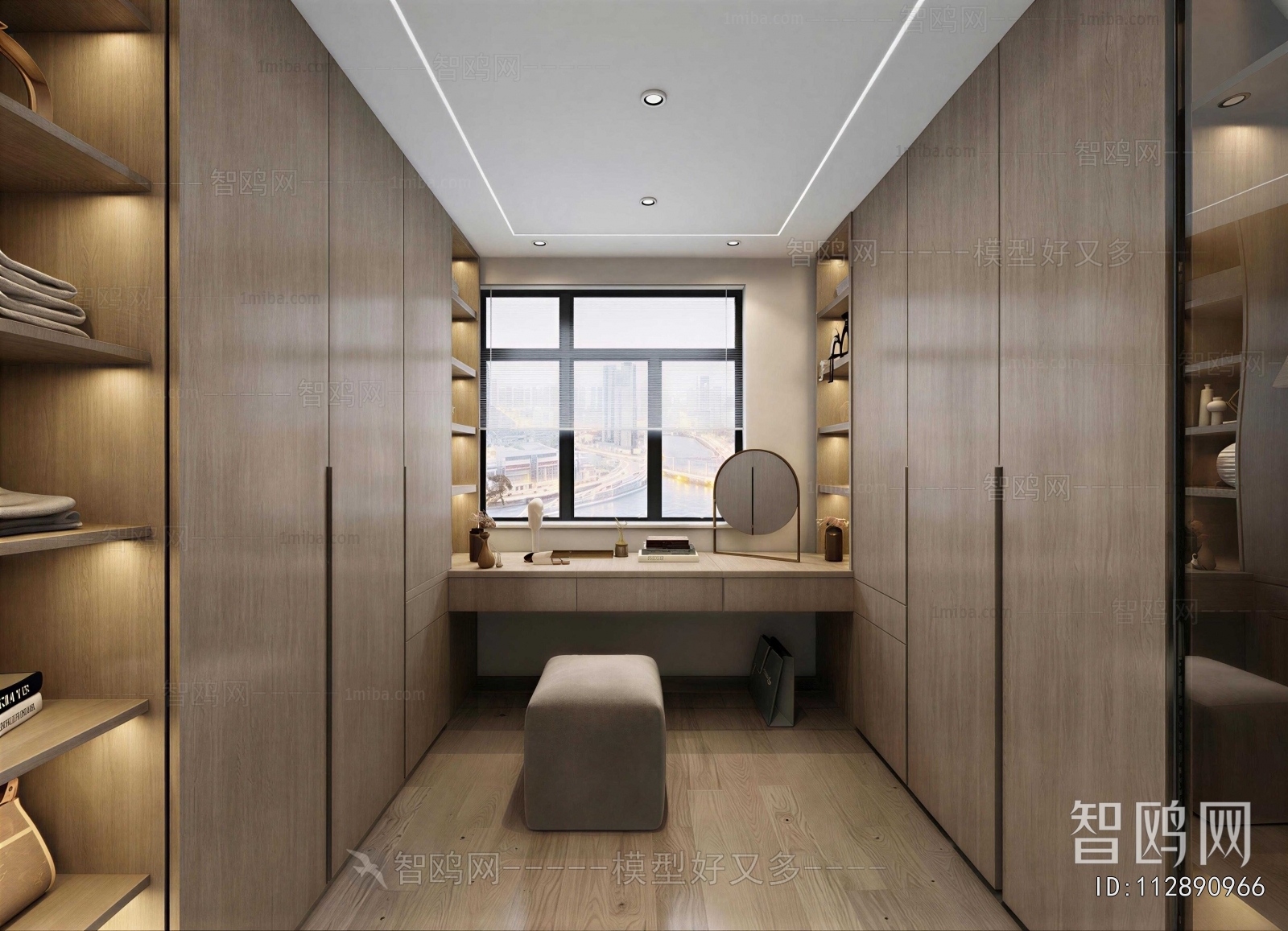 Modern Clothes Storage Area