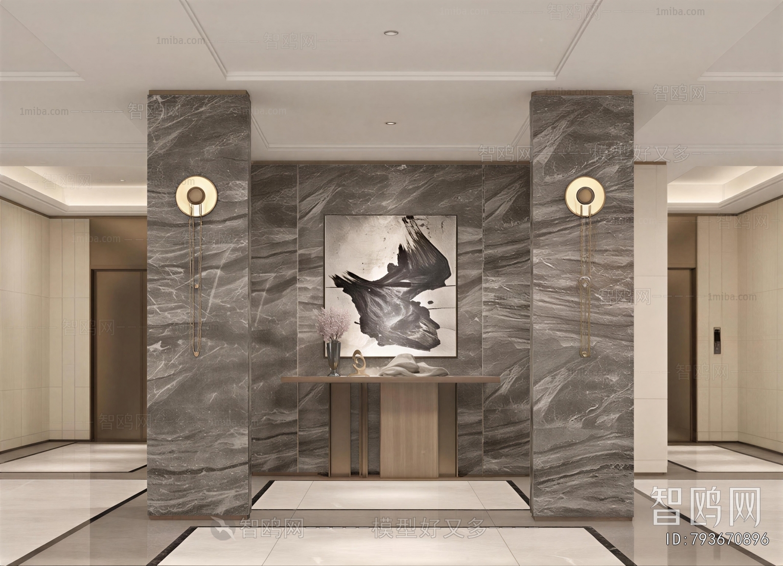 Modern Office Reception Desk