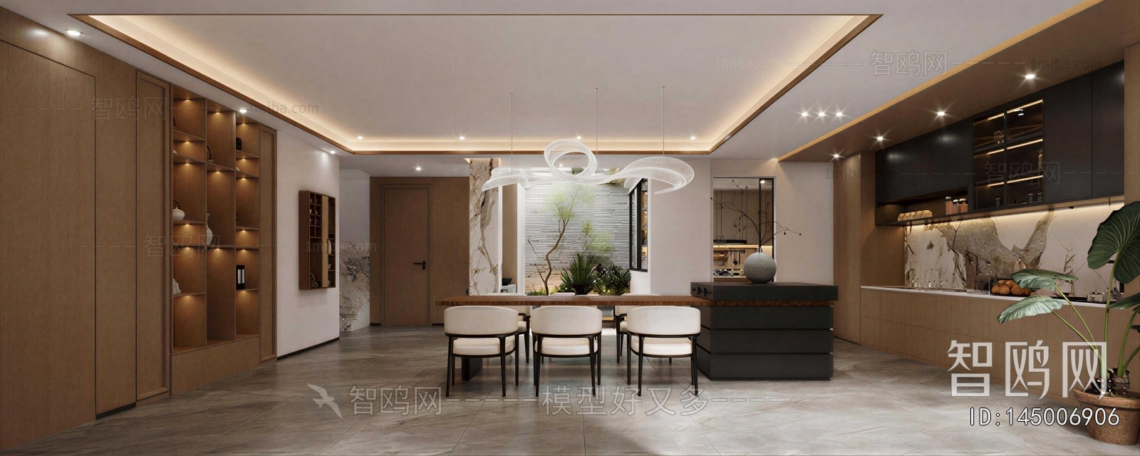 New Chinese Style Dining Room