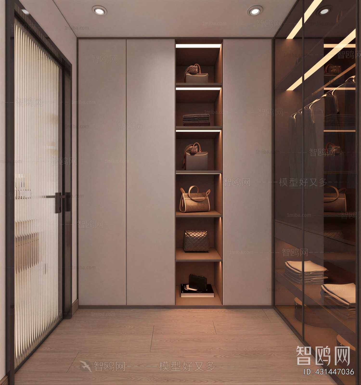 Modern Clothes Storage Area