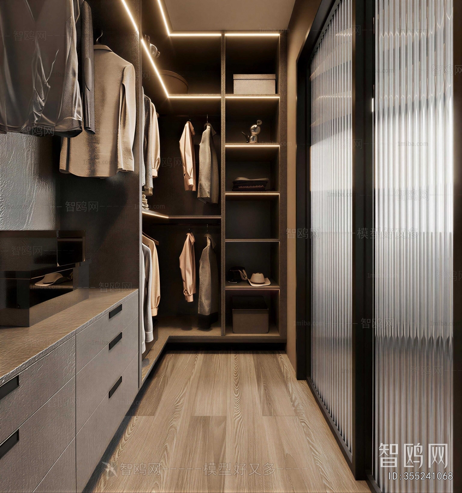 Modern Clothes Storage Area