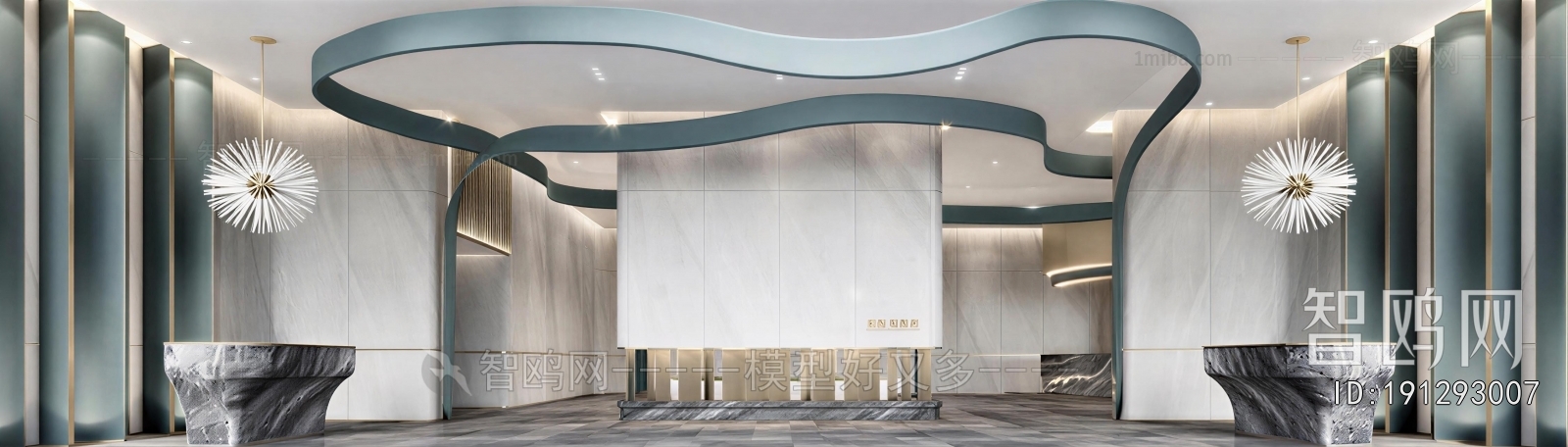 Modern Office Reception Desk