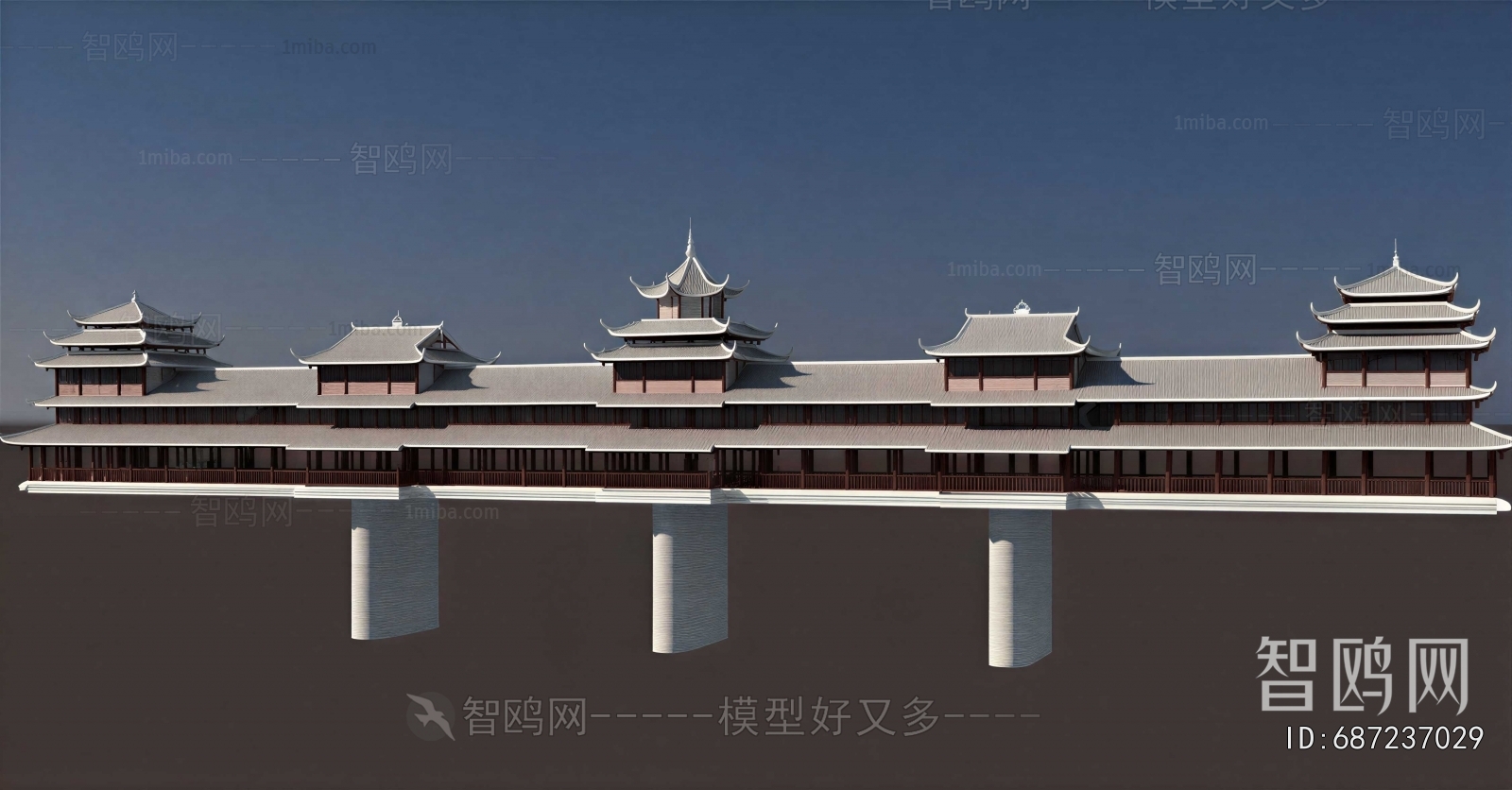 Chinese Style Ancient Architectural Buildings