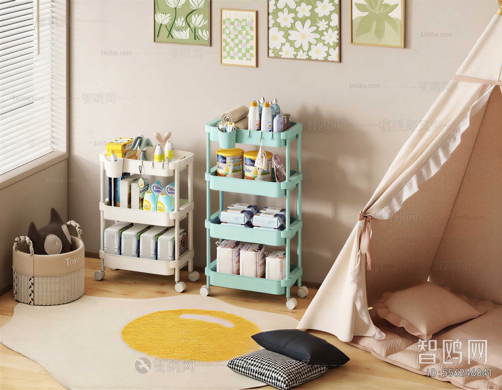 Modern Children's Room Activity Room
