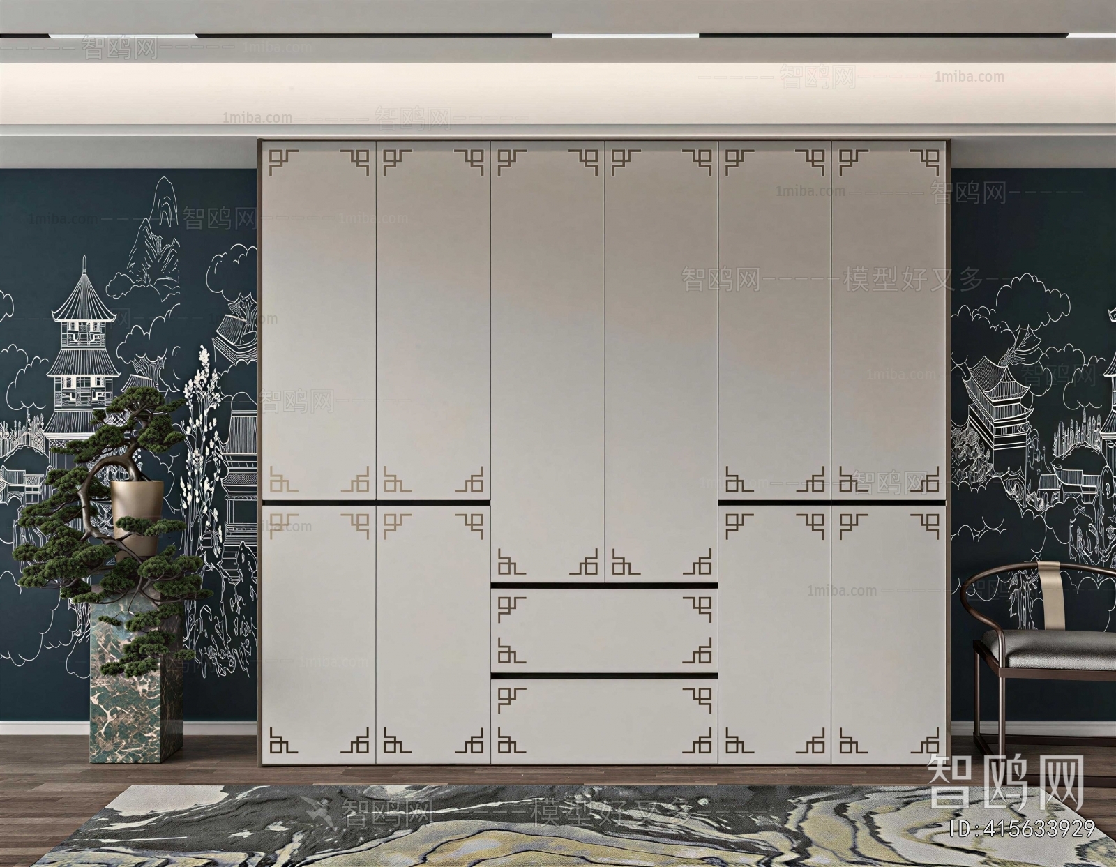 New Chinese Style The Wardrobe