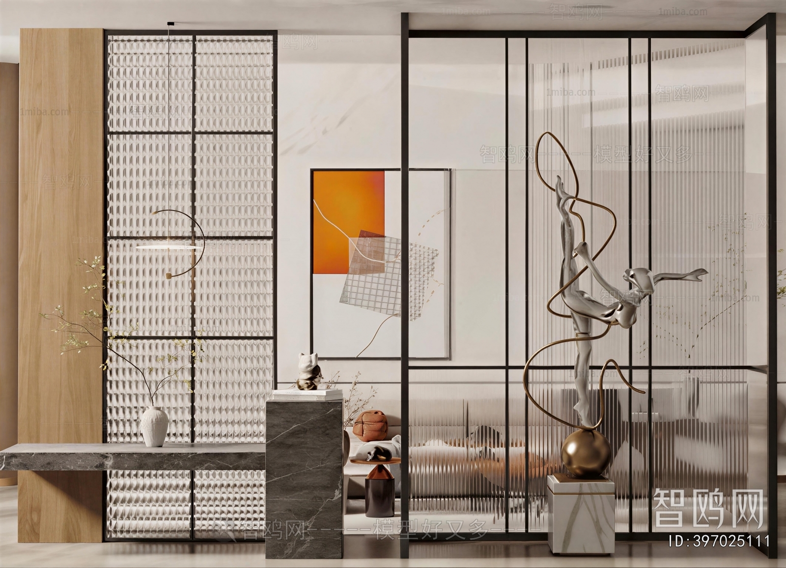 Modern Glass Screen Partition
