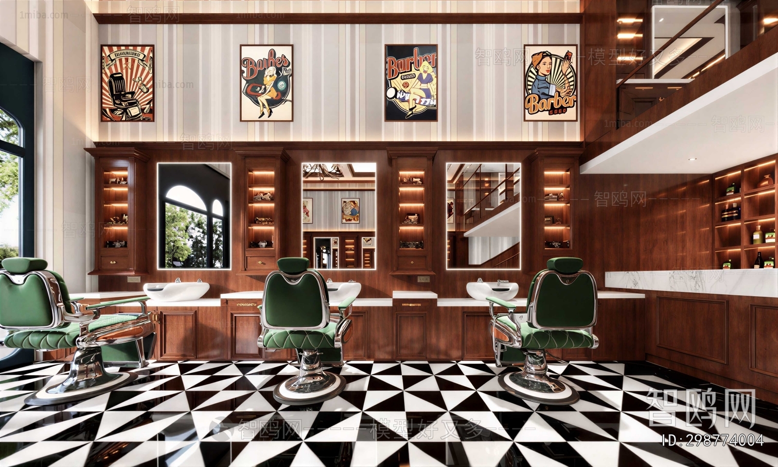 Retro Style Barbershop