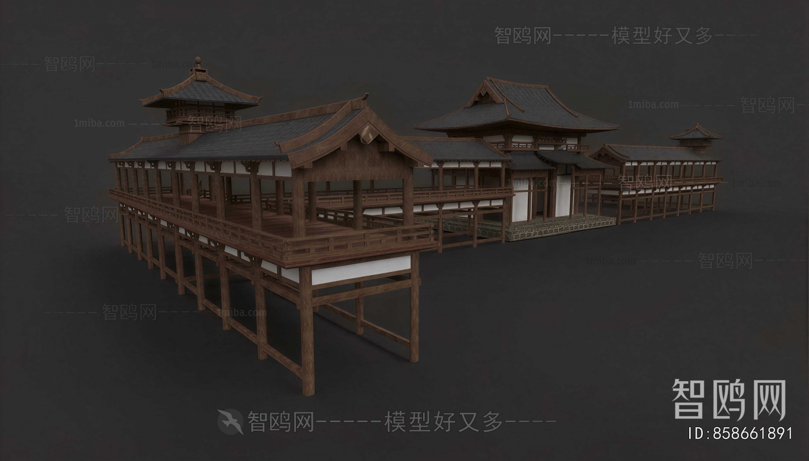 New Chinese Style Ancient Architectural Buildings