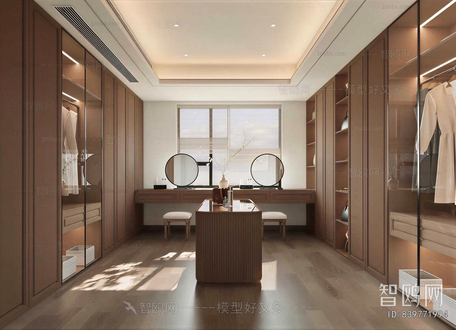 Modern Clothes Storage Area