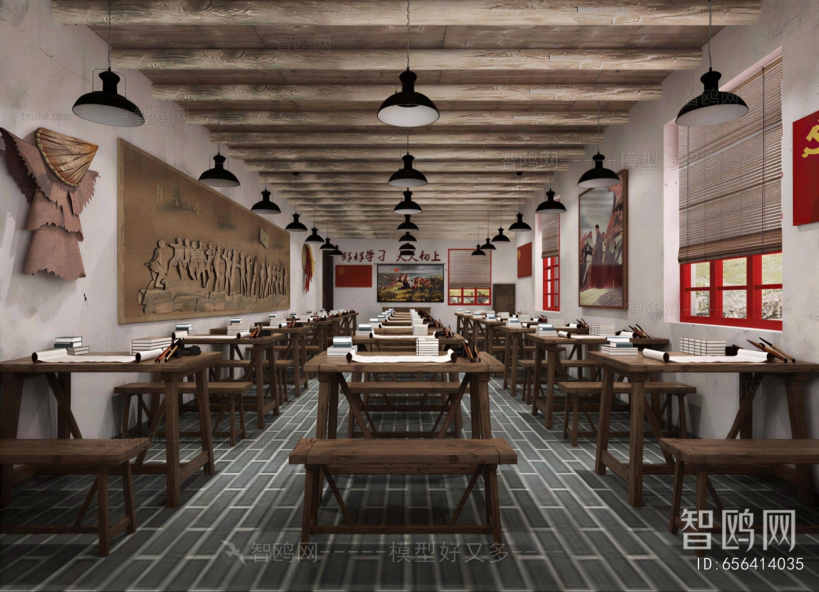 New Chinese Style School Classrooms