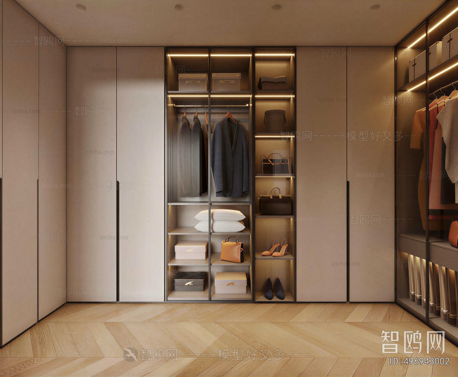 Modern Clothes Storage Area