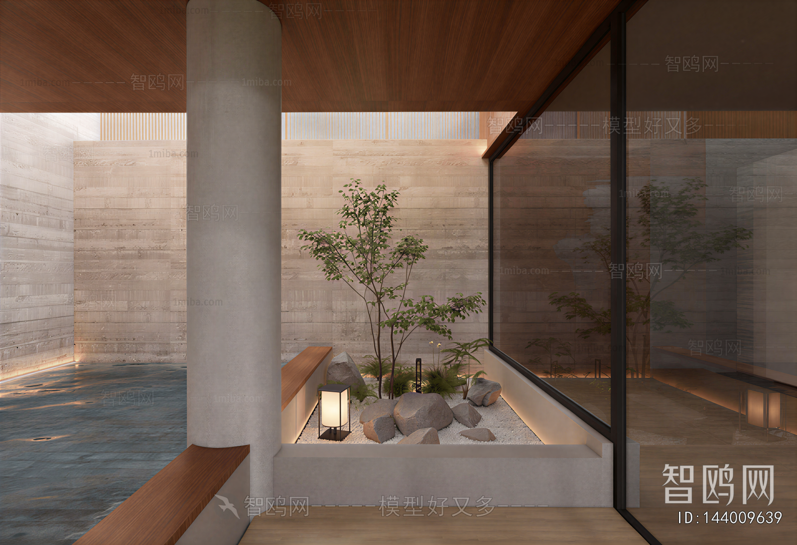 Modern Courtyard/landscape