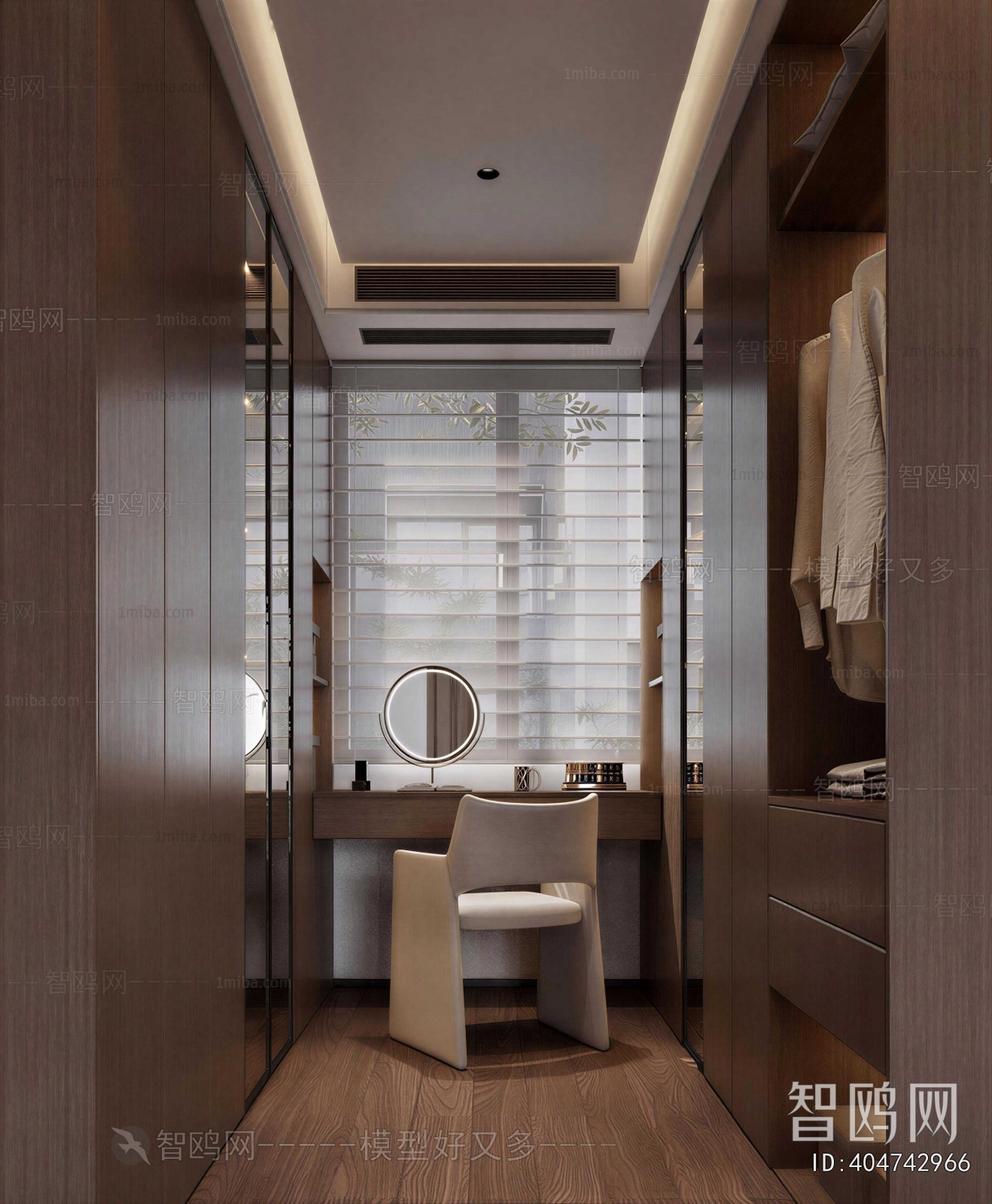 Modern Clothes Storage Area