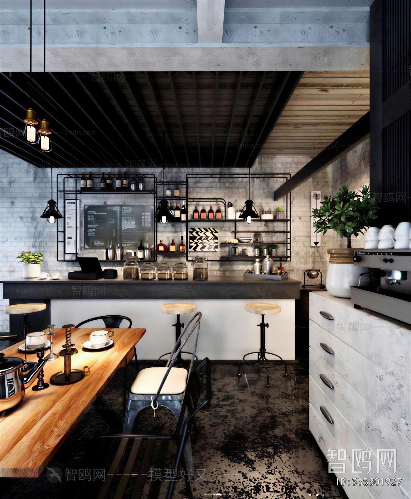 Industrial Style Cafe
