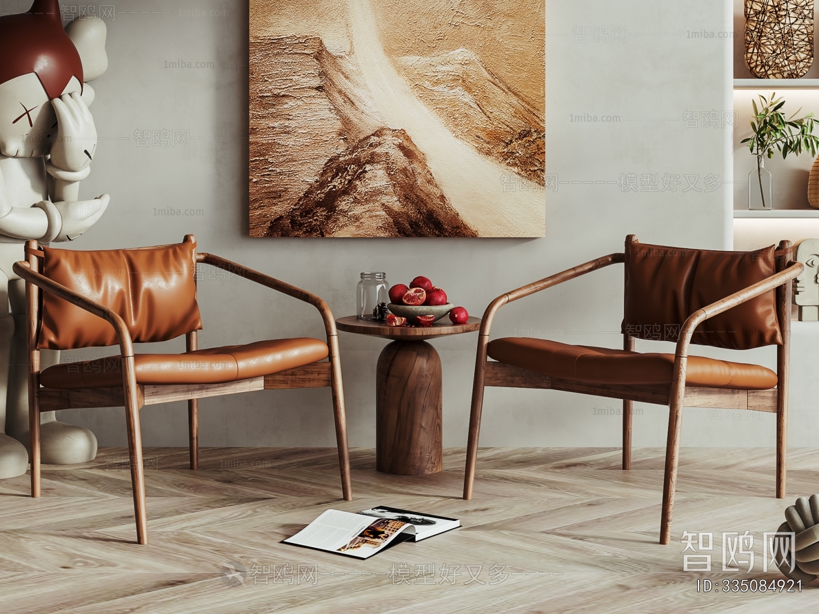 Wabi-sabi Style Lounge Chair